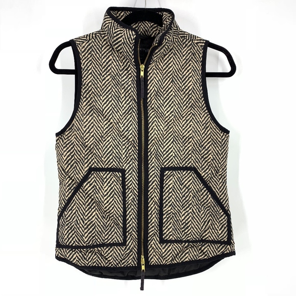 J. Crew Jackets & Blazers - J Crew excursion quilted vest in herringbone